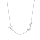 14K Gold Two Name Cursive Necklace