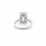 14K Gold 7.00 Carat Emerald Cut Lab Grown Diamond Solitaire Engagement Ring