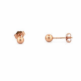 14K Gold Mini Ball Stud Earrings