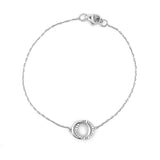 14K Gold Interlocking Diamond Ring Bracelet