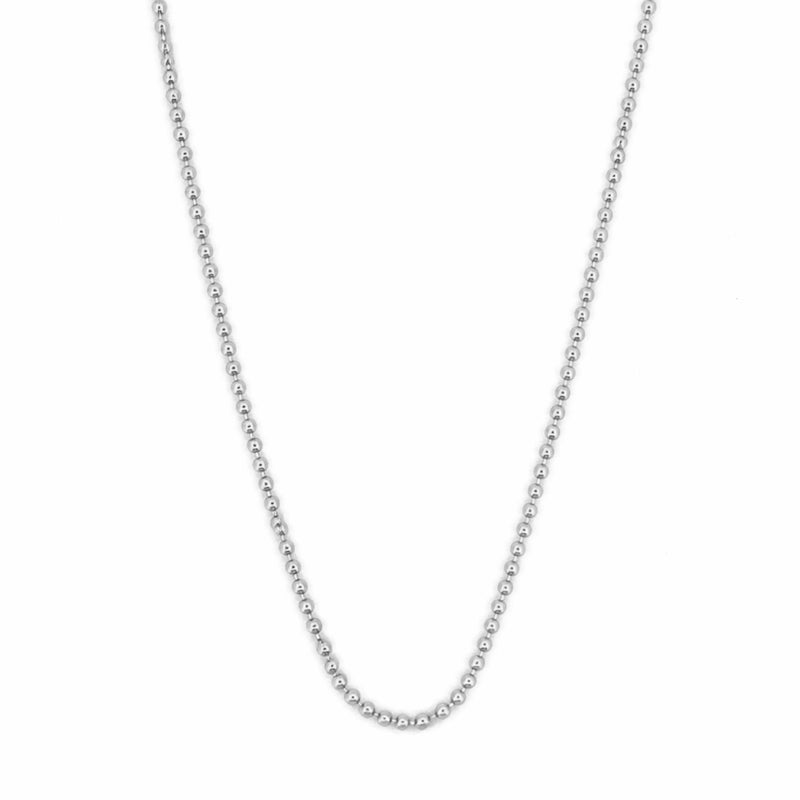14K Gold Bead Chain Necklace