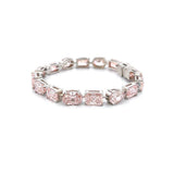 14K Gold Lab Grown Pink Diamond Multi Shape Bracelet