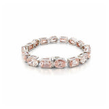 14K Gold Lab Grown Pink Diamond Multi Shape Bracelet