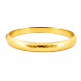 14K Gold 9MM Diamond Cut Bangle