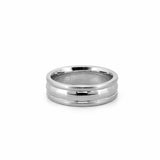 14K Gold Mens Diamond Cut Band