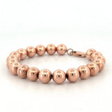 14K Gold Large Bubble Bead Bracelet