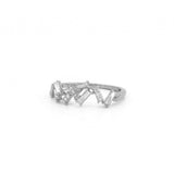 14K Gold Art Deco Diamond Pave Wedding Band