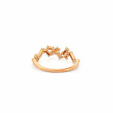 14K Gold Art Deco Diamond Pave Wedding Band