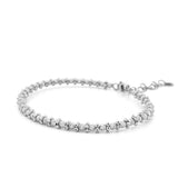 14K Gold Adjustable Fashion Diamond Cut Bead Bangle
