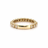 14K Gold Art Deco Braided Layered Diamond Band