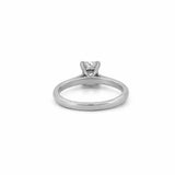 14K Gold 1.10 Carat Radiant Lab Grown Diamond Prong Set Cathedral Engagement Ring