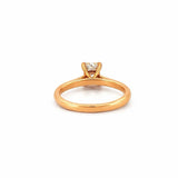 14K Gold 1.10 Carat Radiant Lab Grown Diamond Prong Set Cathedral Engagement Ring