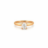 14K Gold 0.80 Carat Radiant Lab Grown Diamond Solitaire Engagement Ring