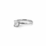 14K Gold 0.80 Carat Radiant Lab Grown Diamond Solitaire Engagement Ring