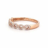 14K Gold Open Circle Diamond Fashion Ring