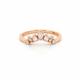 14K Gold Tiara Diamond Ring