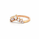 14K Gold Tiara Diamond Ring