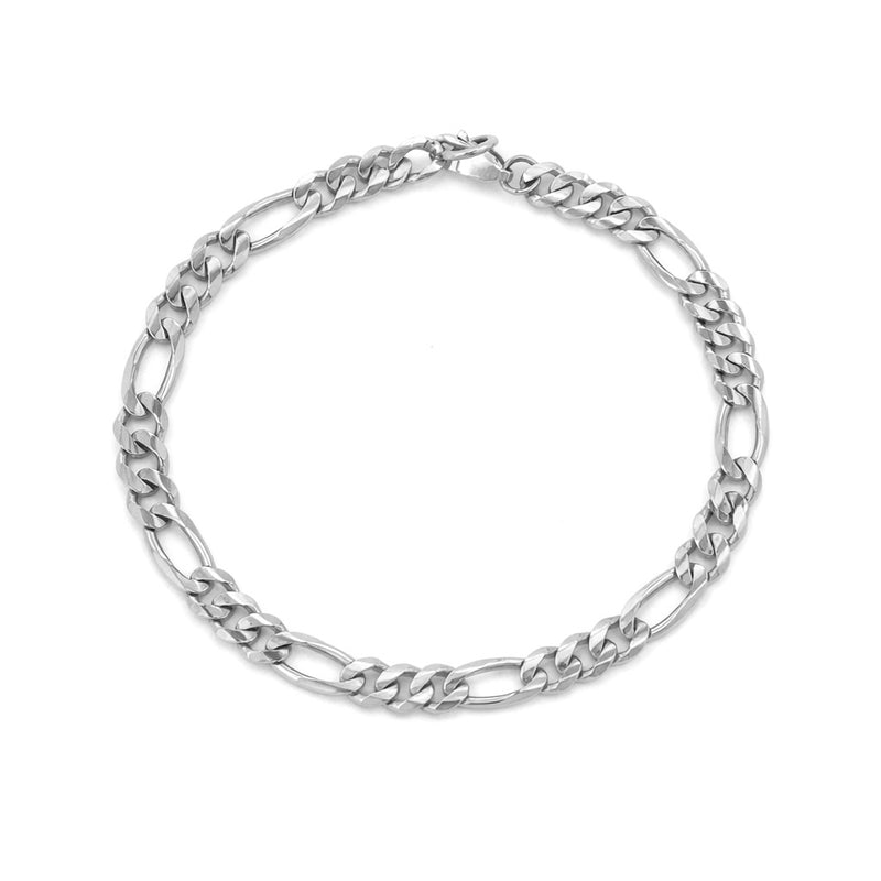14K Gold 5.5MM Figaro Bracelet