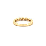 14K Gold Art Deco Twist Diamond Ring
