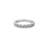 14K Gold Art Deco Twist Diamond Ring