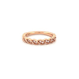 14K Gold Art Deco Twist Diamond Ring
