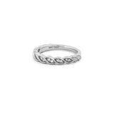 14K Gold Art Deco Twist Diamond Ring