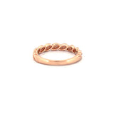 14K Gold Art Deco Twist Diamond Ring