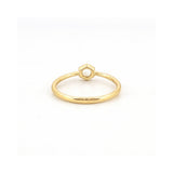 14K Gold Hexagonal Diamond Band