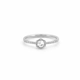14K Gold Hexagonal Diamond Band