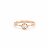 14K Gold Hexagonal Diamond Band