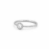 14K Gold Hexagonal Diamond Band