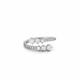 14K Gold Wrapped Open Six Diamond Band