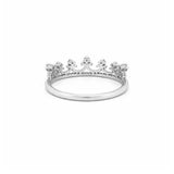 14K Gold Crown Style Diamond Band