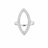 14K Gold Marquise Shape Diamond Ring