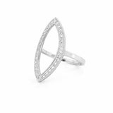 14K Gold Marquise Shape Diamond Ring