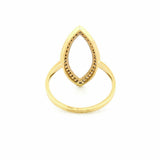 14K Gold Marquise Shape Diamond Ring