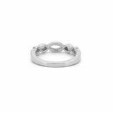 14K Gold Twist Weave Diamond Ring