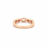 14K Gold Twist Weave Diamond Ring