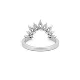 14K Gold Marquise and Pear Tiara Diamond Ring