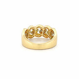 14K Gold Diamond Cuban Link Band
