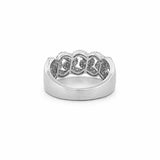 14K Gold Diamond Cuban Link Band