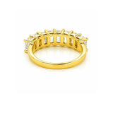 14K Gold Lab Grown Emerald Basket Diamond Ring