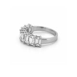 14K Gold Lab Grown Emerald Basket Diamond Ring