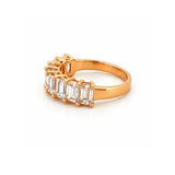 14K Gold Lab Grown Emerald Basket Diamond Ring