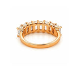 14K Gold Lab Grown Emerald Basket Diamond Ring