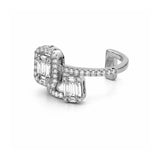 14K Gold Wrapped Halo Diamond Cluster Ring
