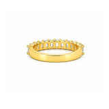 14K Gold 4.1MM Lab Grown Emerald Cut Diamond Wedding Band