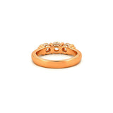14K Gold Thick Prong Three Stone Diamond Ring