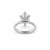 14K Gold 5.00 Carat Oval Shape Lab Grown Diamond Solitaire Engagement Ring