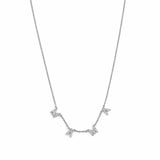 14K Gold Spaced Diamond MAMA Necklace